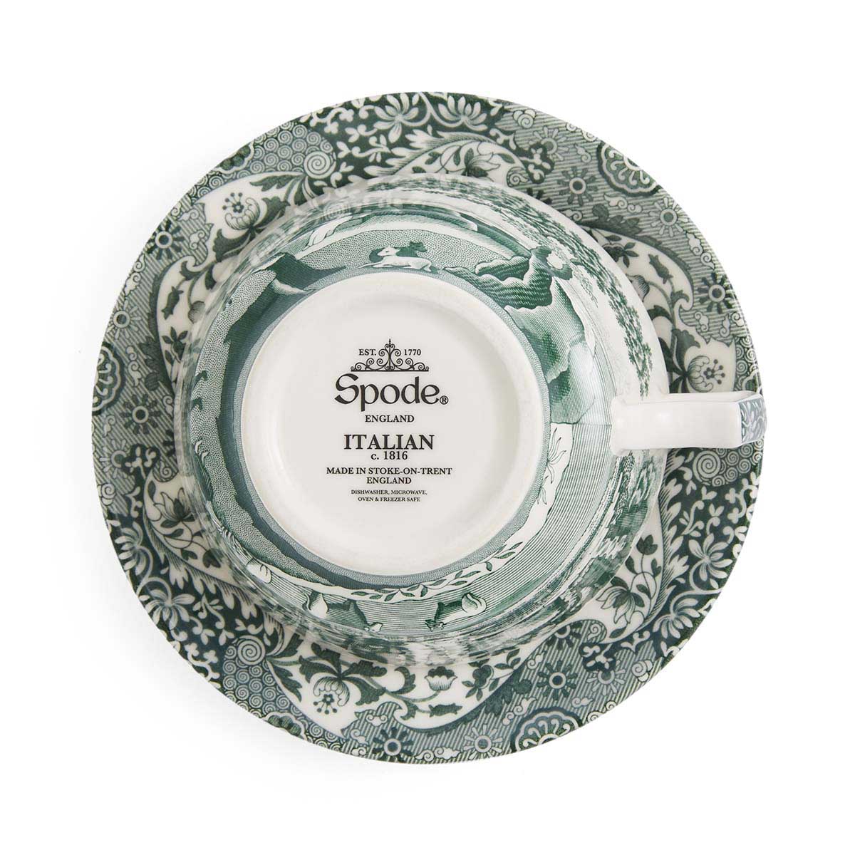 Heritage Green Italian 4 B'fast Cups & Scrs image number null